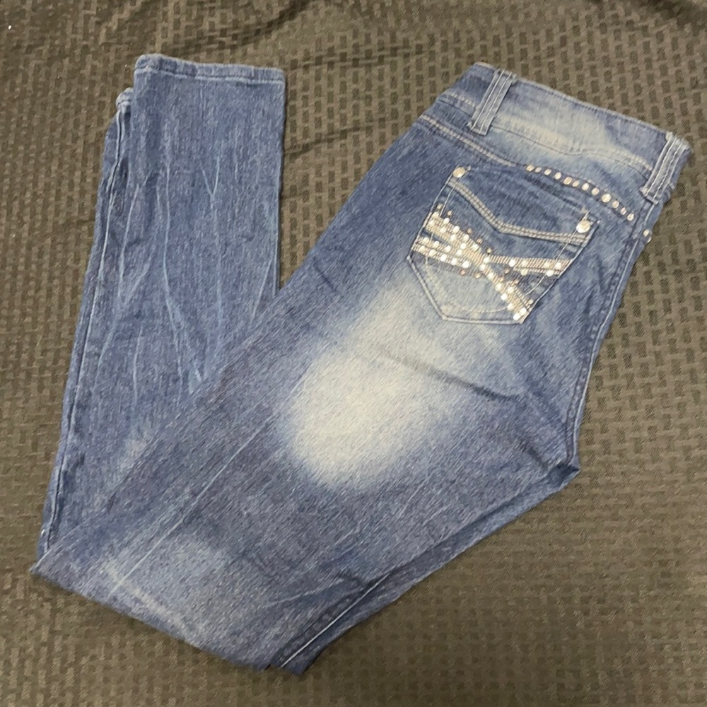 5ive Jeans with Rhinestones and Studs Size 9